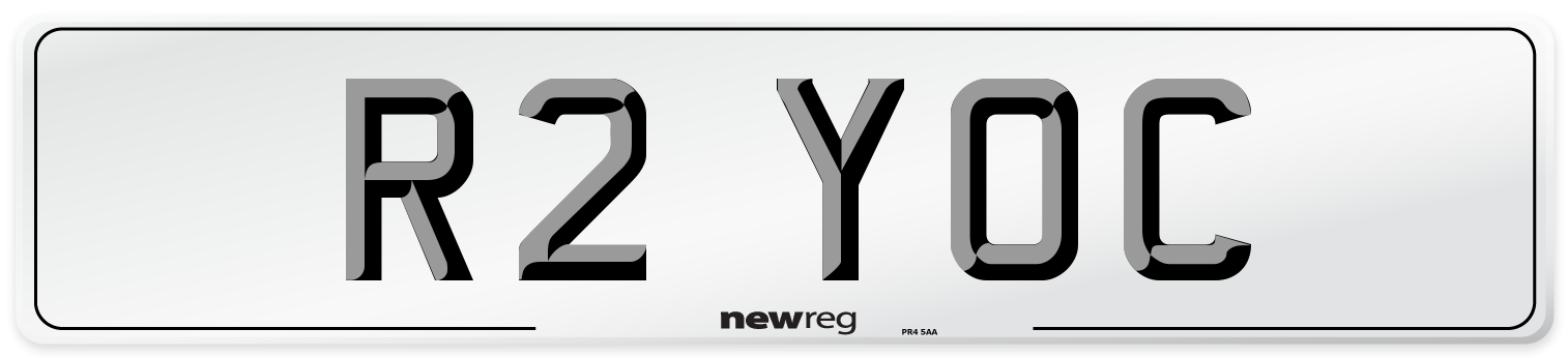 R2 YOC Number Plate from New Reg